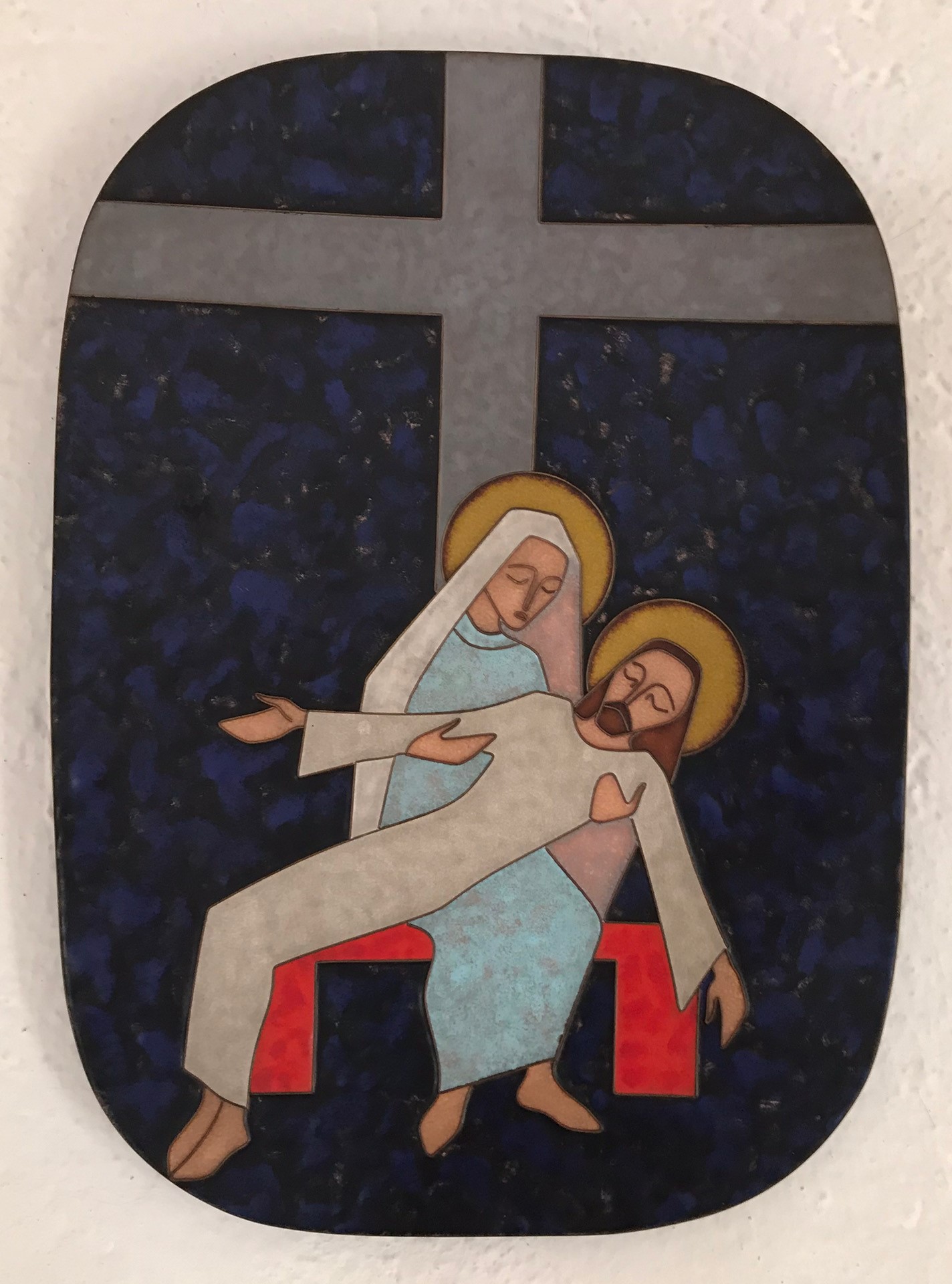 13. Station Jesus wird vom Kreuz abgenommen