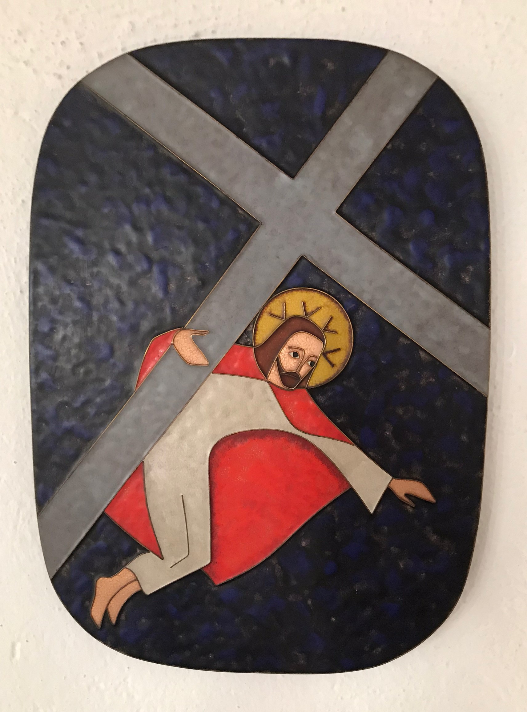 3. Station Jesus fällt zum ersten Mal unter dem Kreuz
