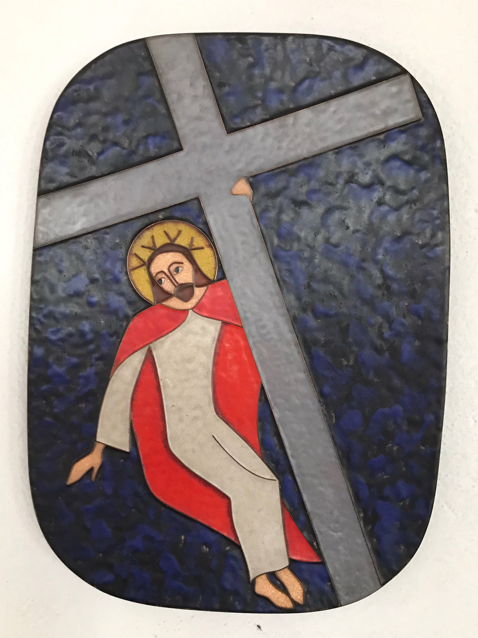 7. Station Jesus fällt zum zweiten Mal unter dem Kreuz