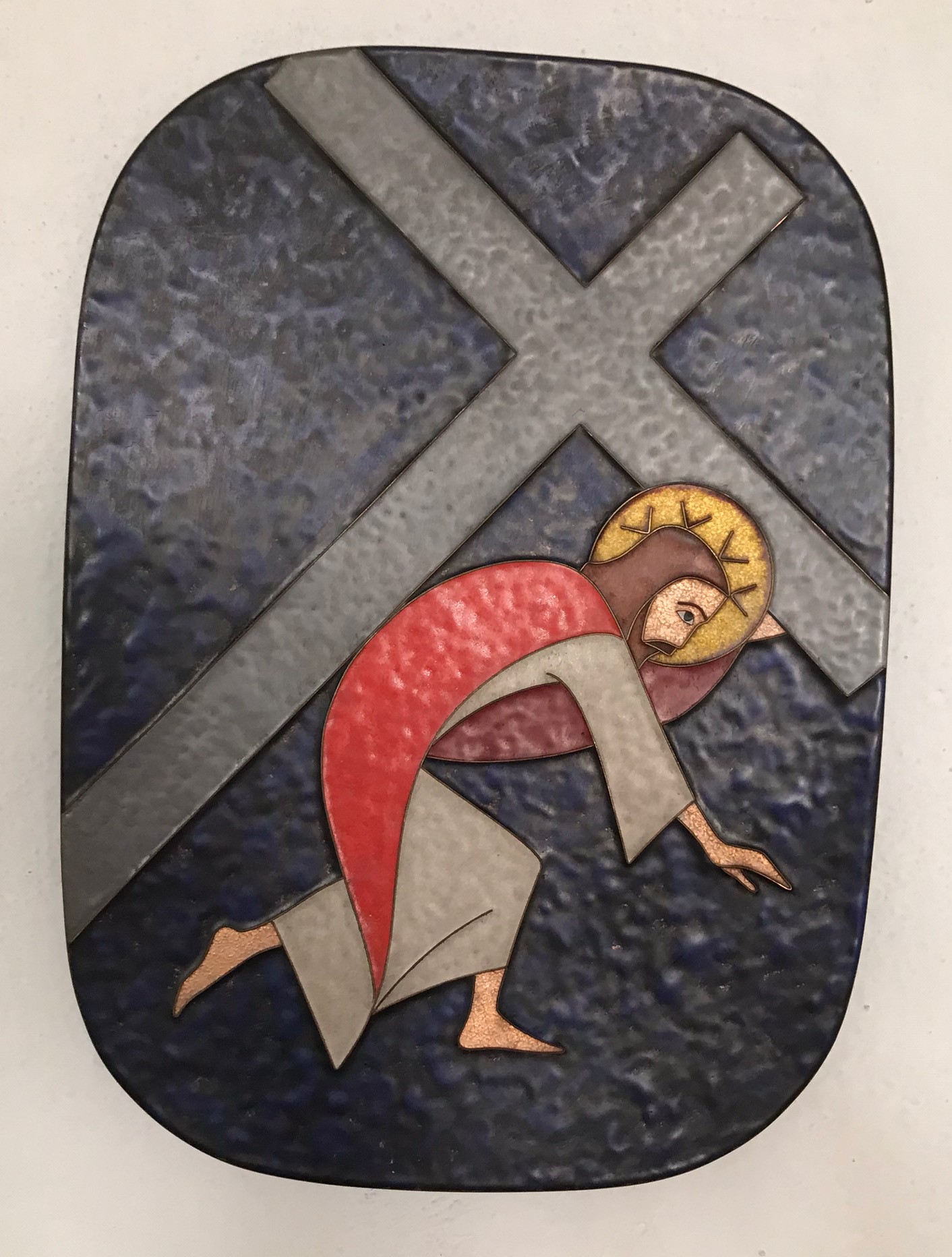9. Station Jesus fällt zum dritten Mal unter dem Kreuz
