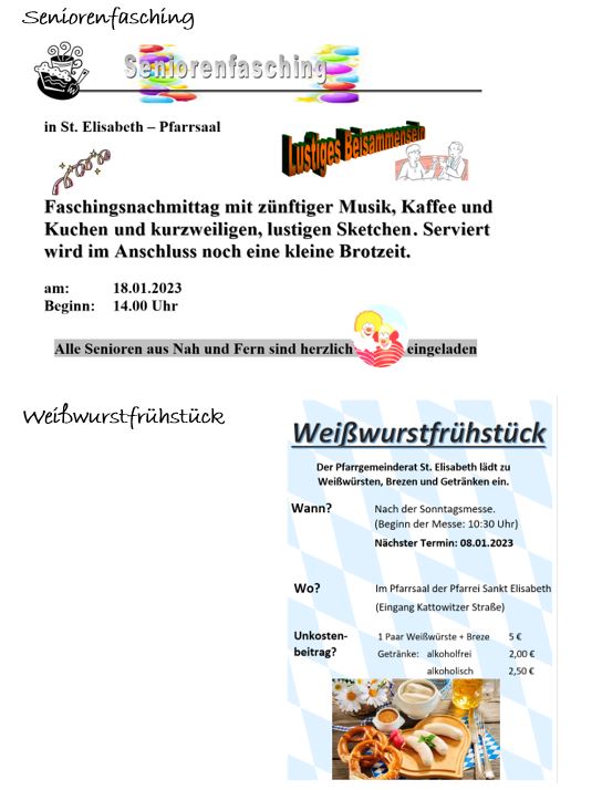 Fasching und Weißwurscht