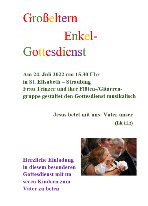 Kinder Eltern Gottesdienst 2022